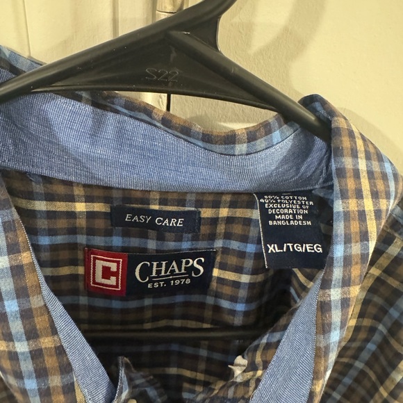 Chaps Men's Multicolor Plaid Button Down Shirt - Picture 2 of 2